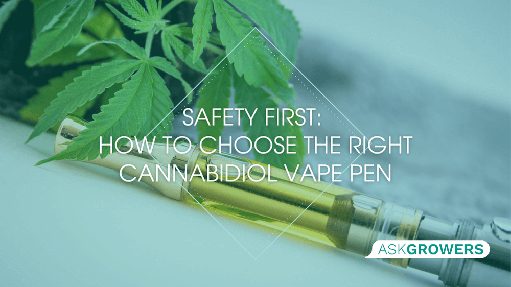 Safety First: How to Choose the Right Cannabidiol Vape Pen